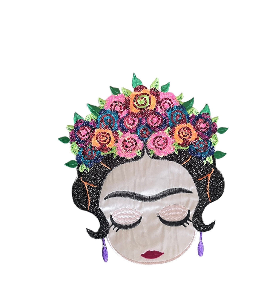 Frida Kahlo sequin patch | sew on patch | Frida Kahlo | artist | art patch