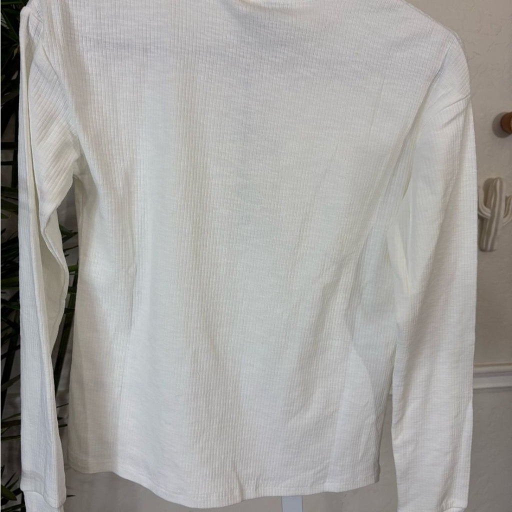 NWT ATOIR White Long Sleeve 100% Cotton The Sandy Top XS