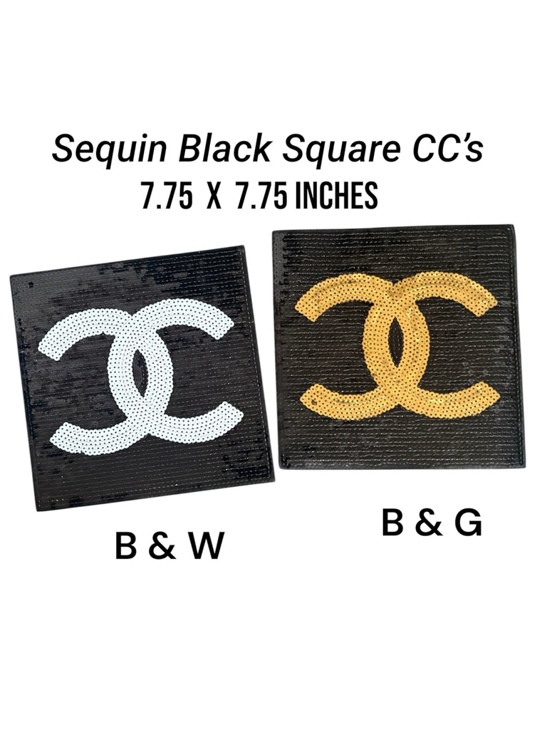 Designer Inspired Patches | Luxury Embroidered Patches | Custom Denim Jackets | Custom Vinyl Logos | CC luxury Patches | Sew on Patches | Chanel