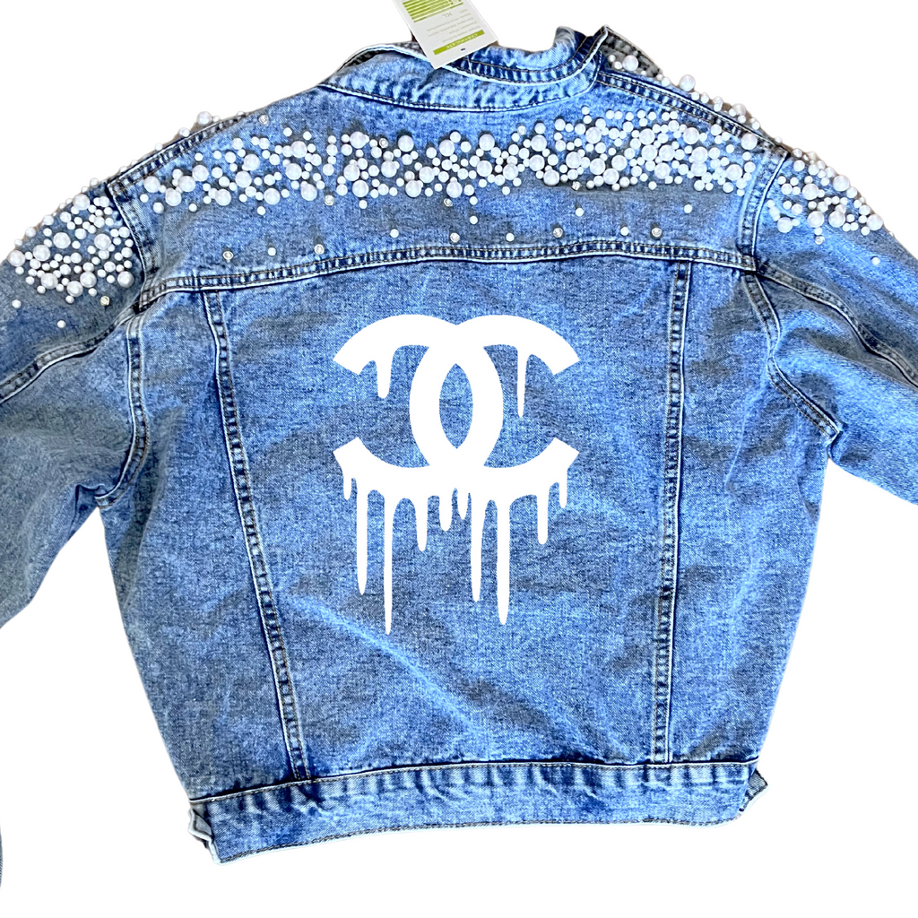 Designer Inspired Patches | Luxury Embroidered Patches | Custom Denim Jackets | Custom Vinyl Logos | CC luxury Patches | Sew on Patches | Chanel.