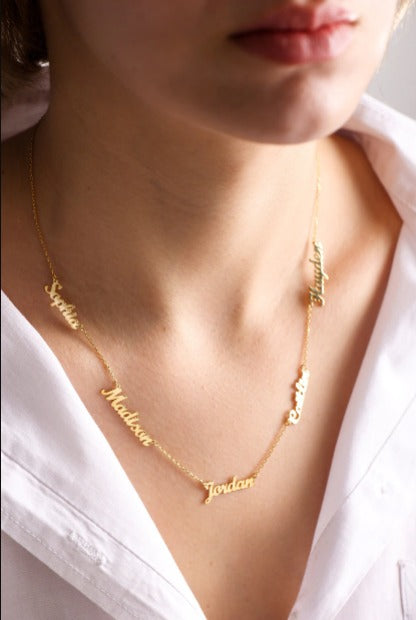 Custom Name necklace | Necklace with kids names | Custom womens necklace | Kids necklace | Mothers Day necklace | Necklace for moms | New mom neckalce | Mother | Motherhood