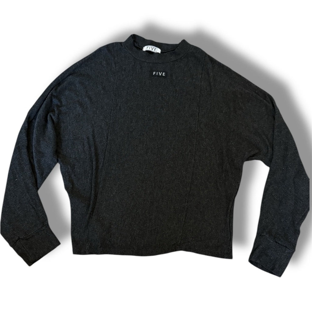 Bundle 2 Five Dancewear loose fitted pullover soft sweatshirts grey and black