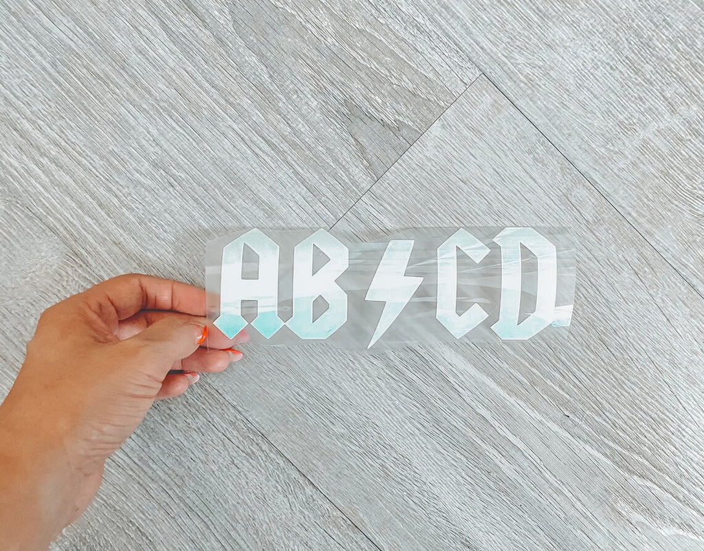 Custom Iron On Vinyl Decal - Customizable Text, Name, Logos, and Images for shirts, jackets, hoodies,