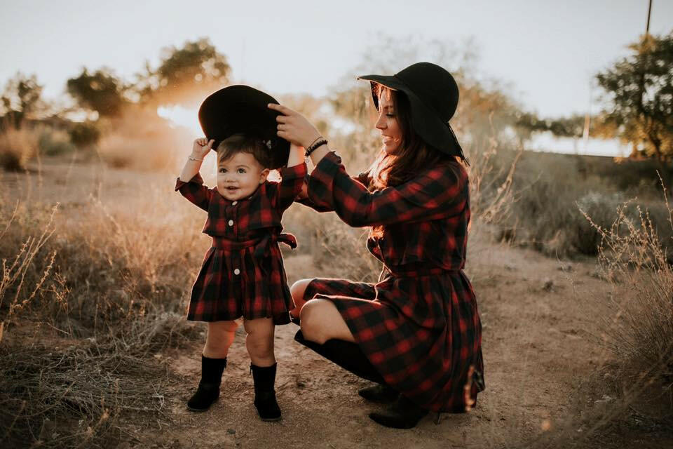 Valerie Plaid Mommy & Me Dresses.