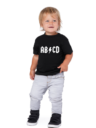 ABC Back to School Kids Graphic Tee Shirt ACDC First Day of school kids Tshirt.