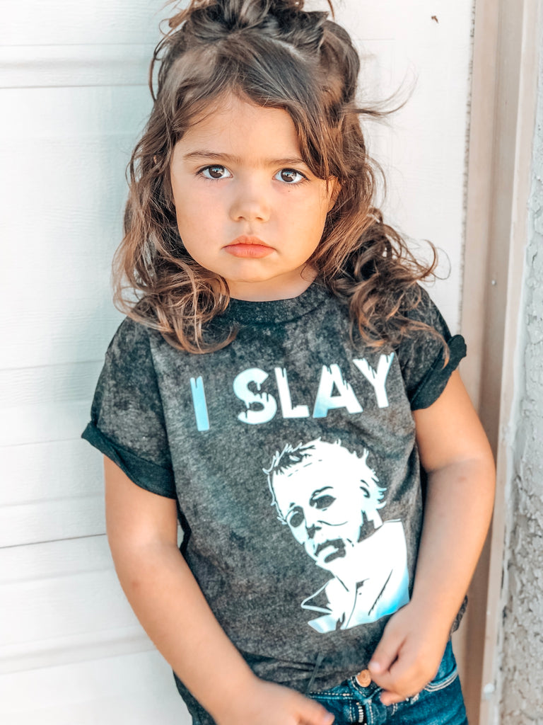 I slay Jason Friday the 13th Halloween Tee shirts.
