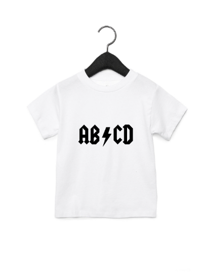 ABC Back to School Kids Graphic Tee Shirt ACDC First Day of school kids Tshirt.