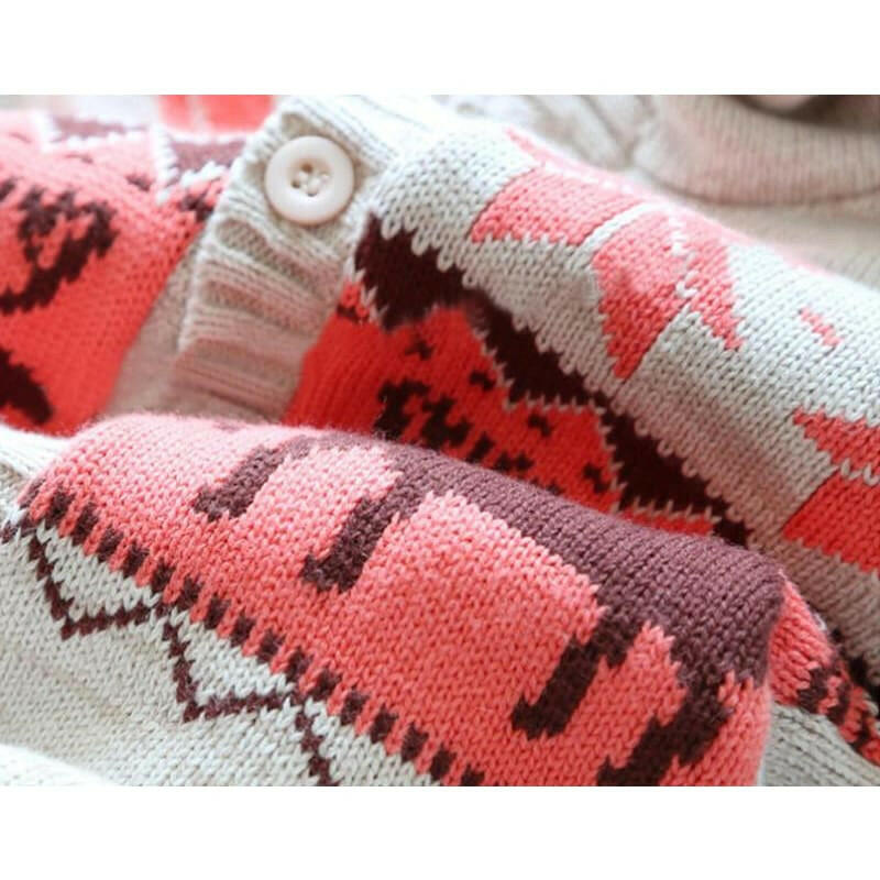 Baby Winter Thick Reindeer Bodysuit Fleece Lined