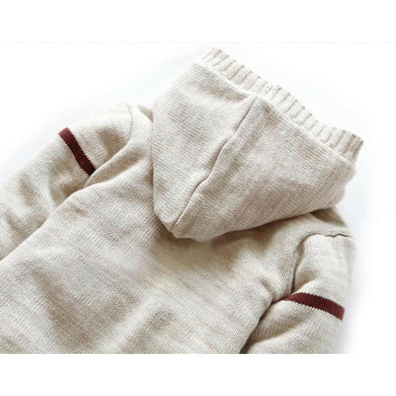 Baby Winter Thick Reindeer Bodysuit Fleece Lined