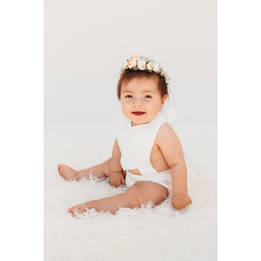 Brielle Cross Back Romper - Romper