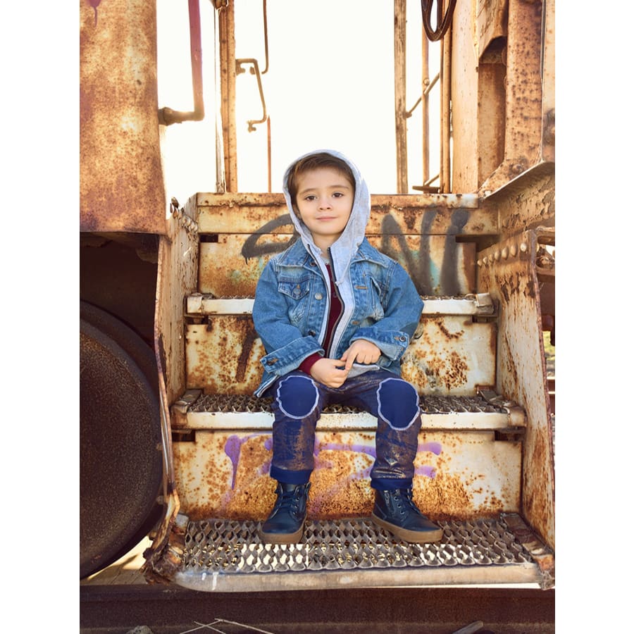 !denim Hooded Jean Jackets