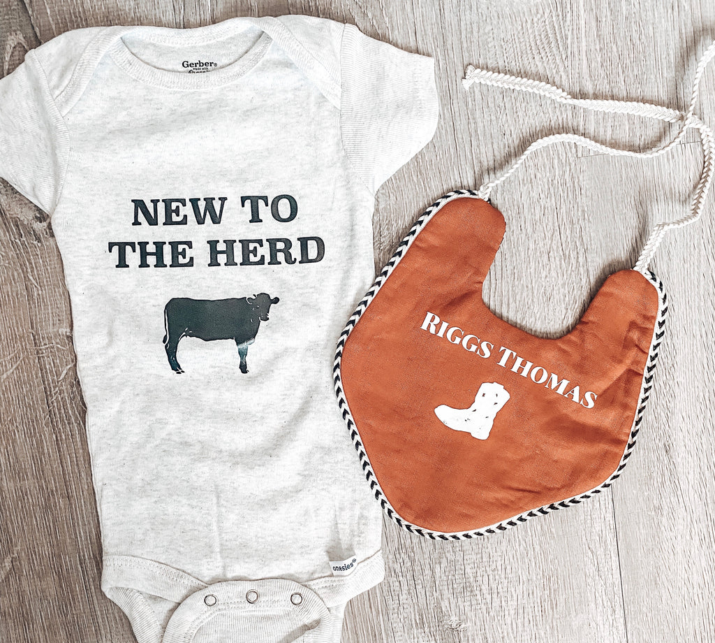 Custom personalized Boho baby bibs - Baby shower Gift Ideas.