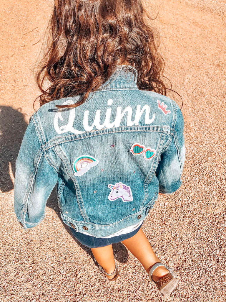 custom kids and infant jean denim jackets