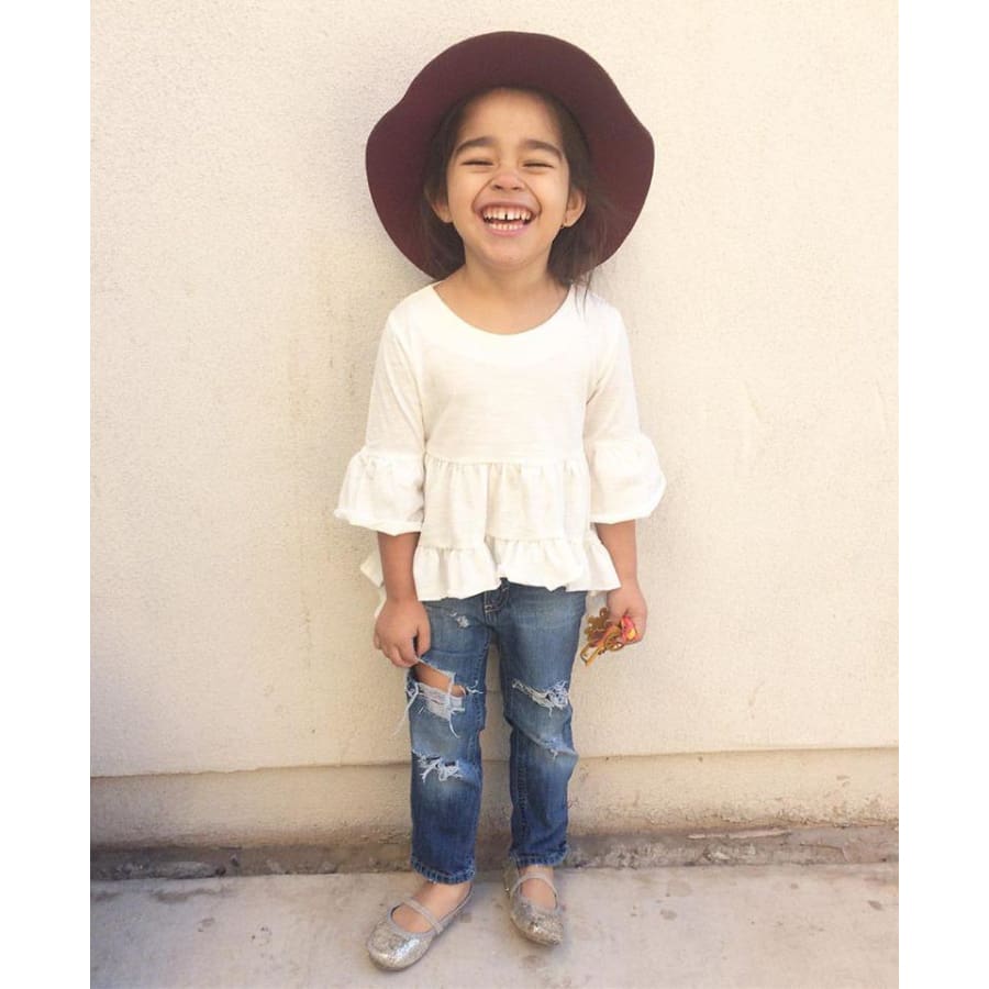 Josiah Adiel Hand Distressed Kids Jeans 18M-5T