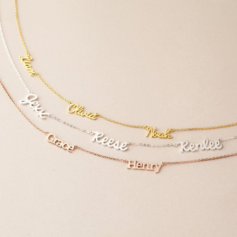 Custom Name necklace | Necklace with kids names | Custom womens necklace | Kids necklace | Mothers Day necklace | Necklace for moms | New mom neckalce | Mother | Motherhood