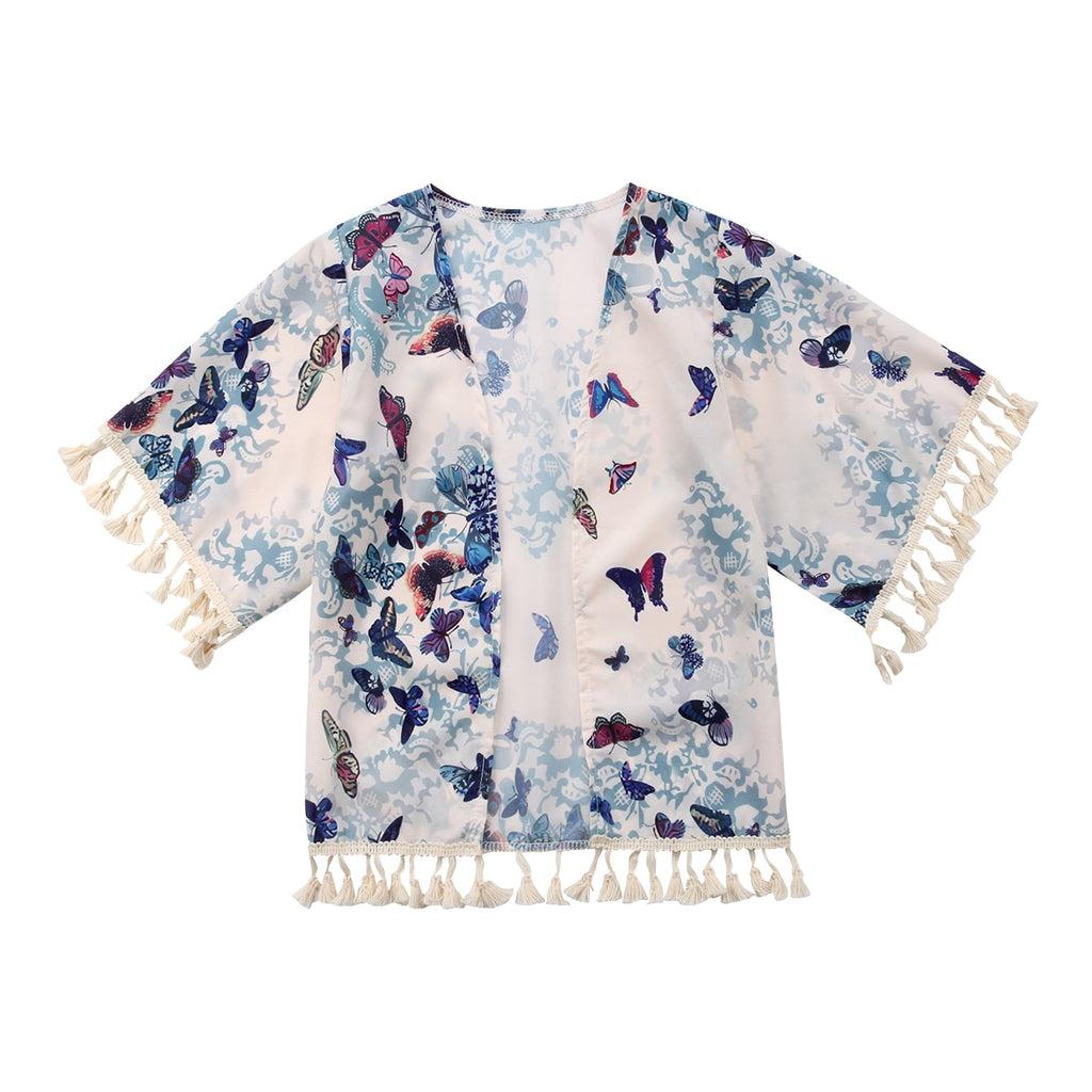Boho Tassel Kimono.