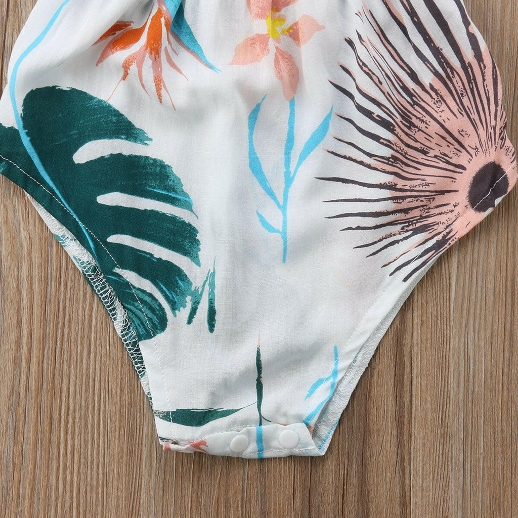 Banana Leaf Off Shoulder Romper.