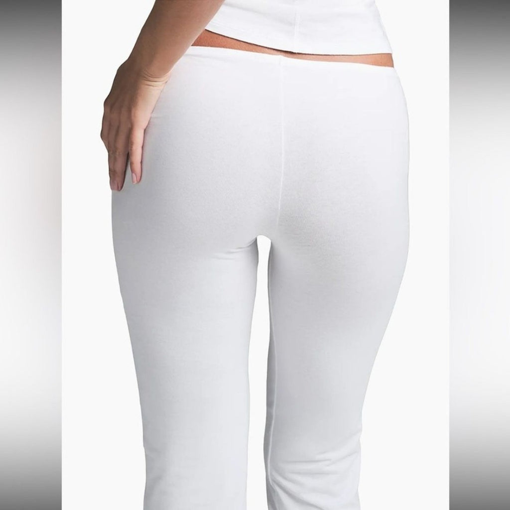 SKIMS White Heart Cutout Flare Jumpsuit