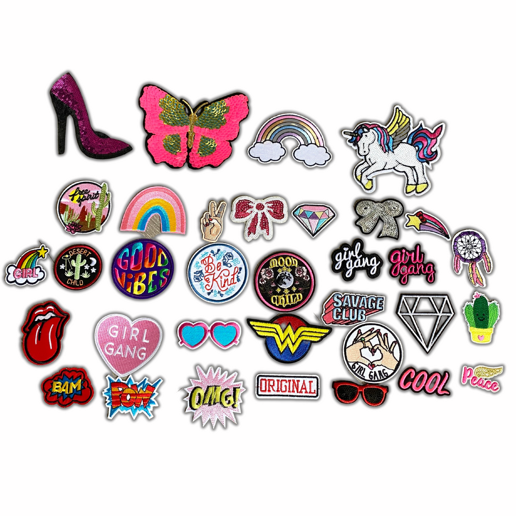 Embroidered Patch Options for Girls and boys.