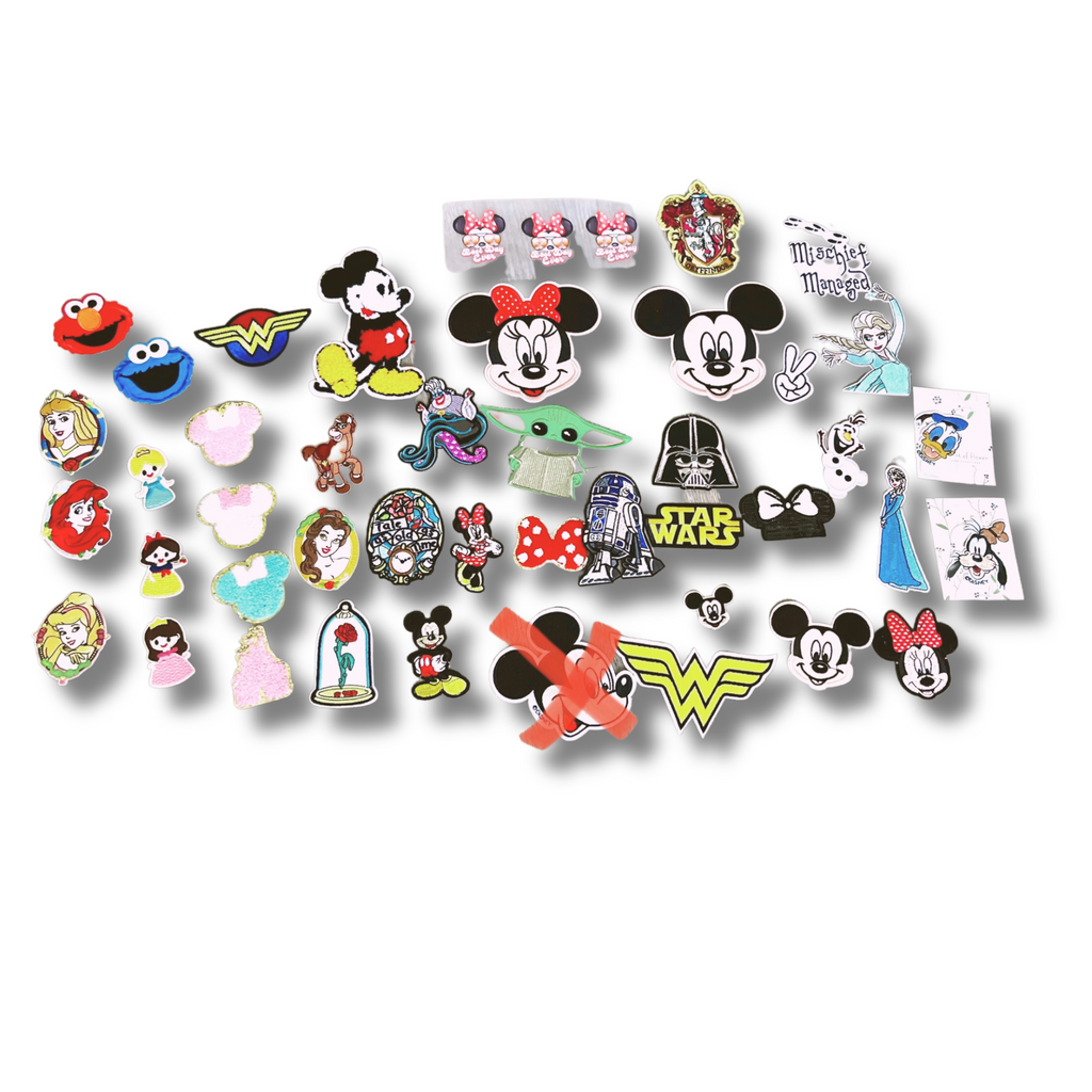 Disney embroidered patches |Minnie Mouse| Magical Vacation|  Kids patches | Dinosaurs | MIckey Patches | Star Wars iron on patches