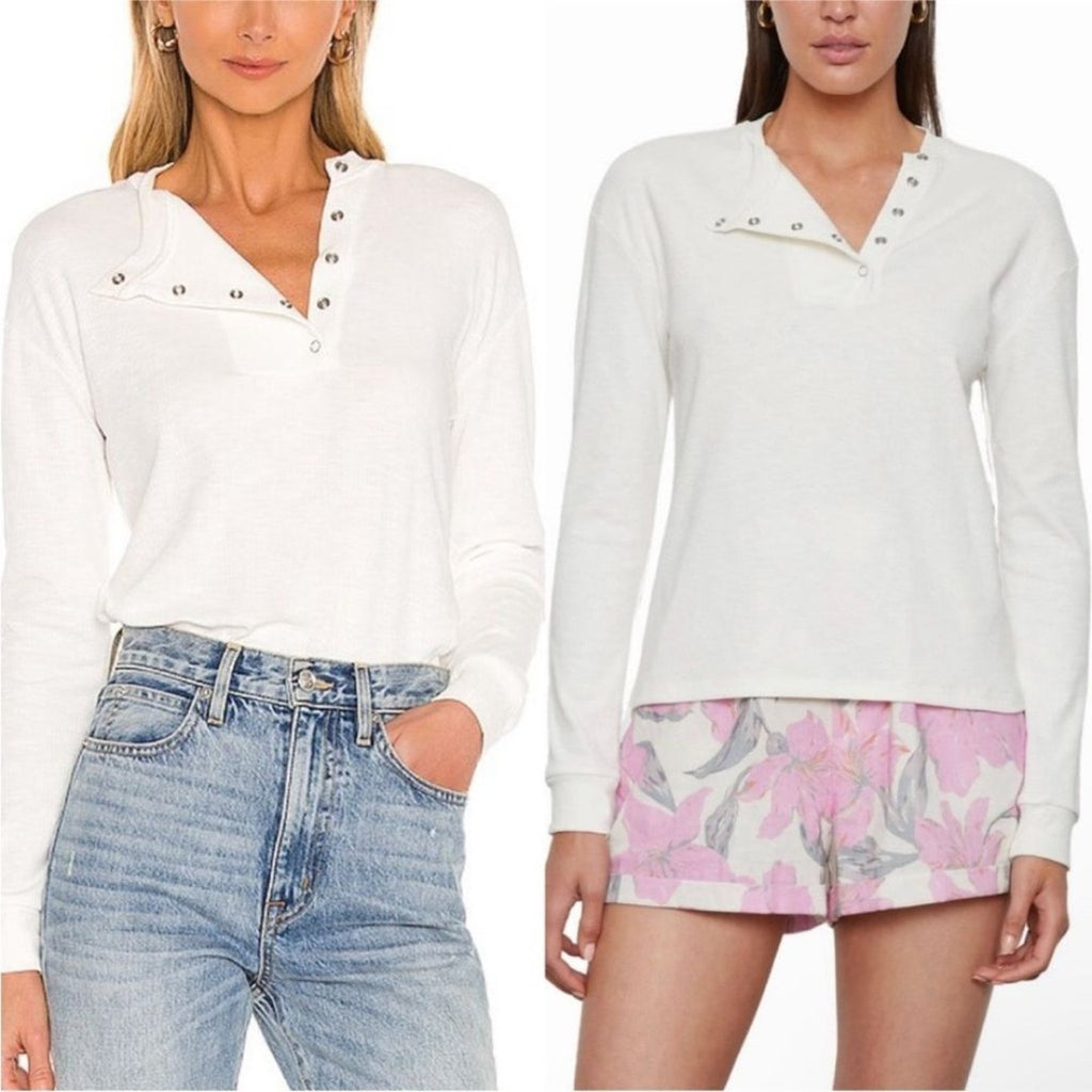NWT ATOIR White Long Sleeve 100% Cotton The Sandy Top XS