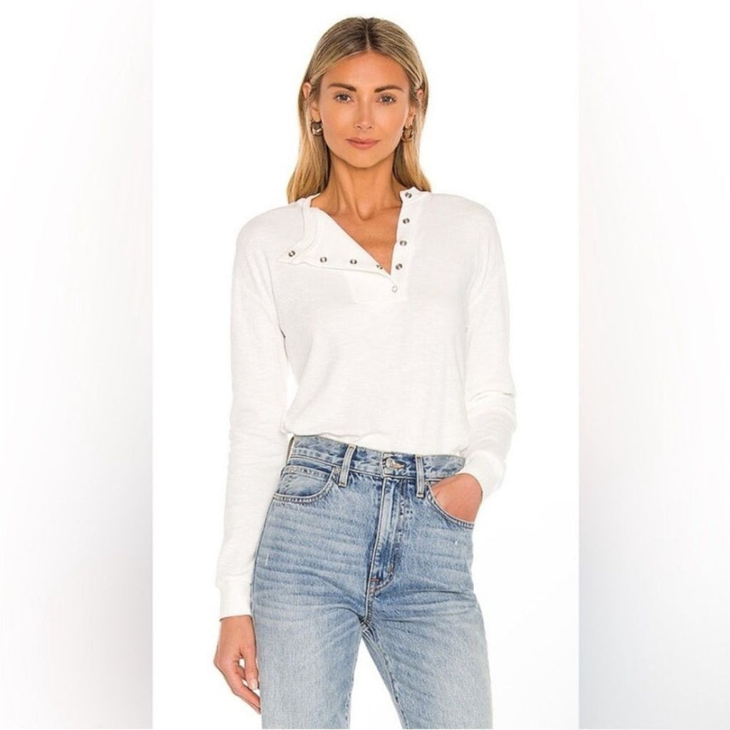 NWT ATOIR White Long Sleeve 100% Cotton The Sandy Top XS