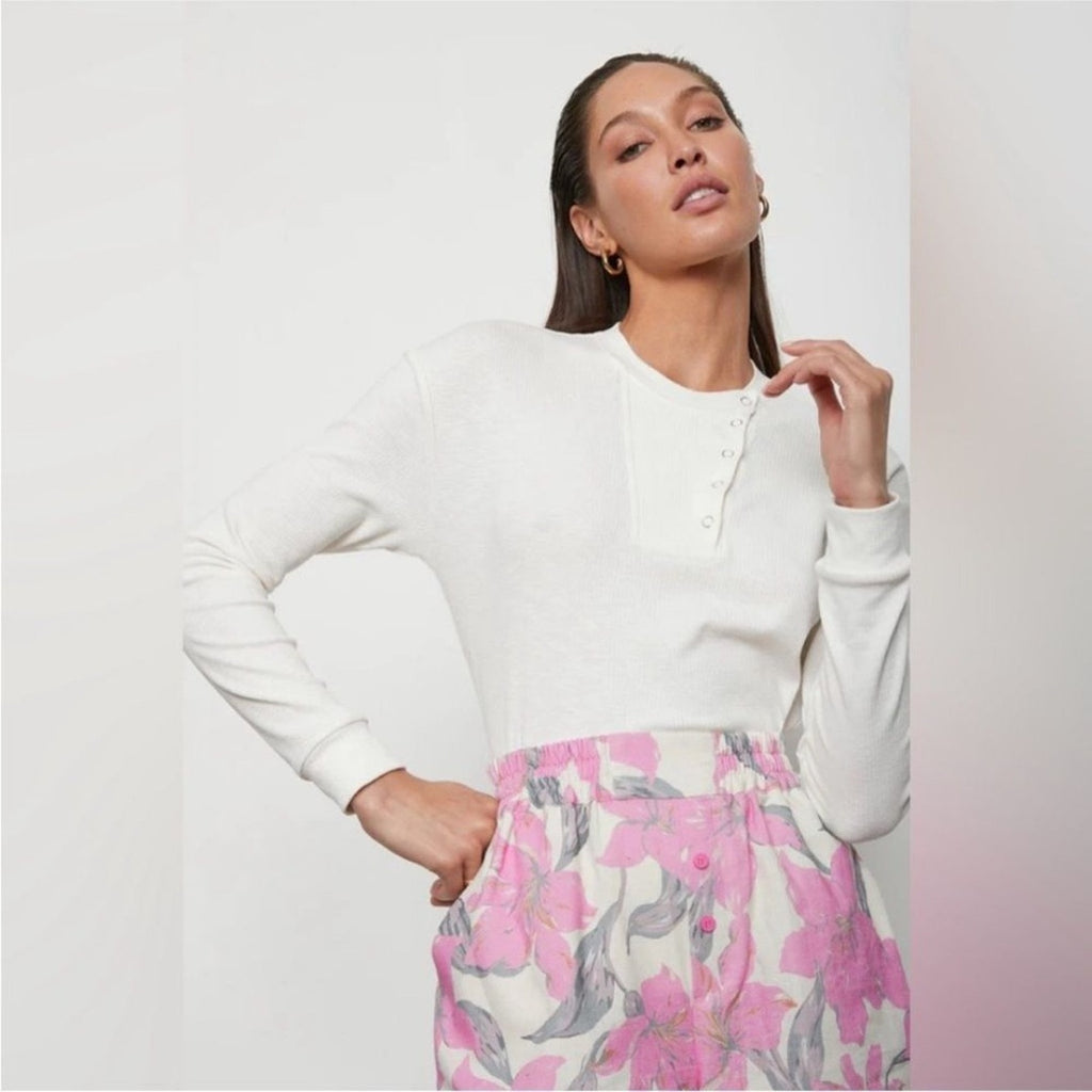 NWT ATOIR White Long Sleeve 100% Cotton The Sandy Top XS