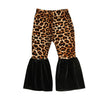Kids Baby Girl Clothes Leopard&Plaids Flares Leggings Pants Trousers Outfit 1-6Y.