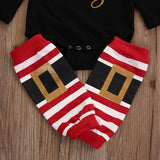 Black Long Sleeve Santa Baby 3 Pc Set