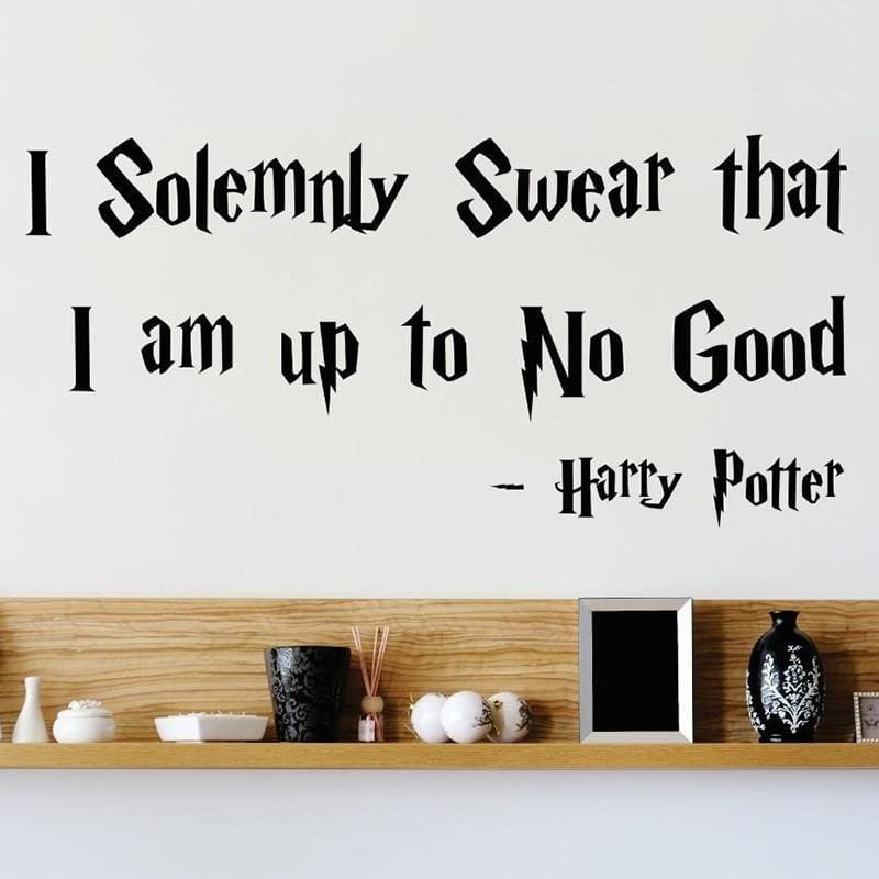I Solemnly Swear That I Am Up To No Good Harry Potter Wall Or Window Decal