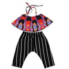 Khloe 2 Pc Set With Striped Pants