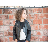 Kids Unisex Leather Jacket
