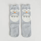 Knee High Printed Socks - Owl / To 1 Years Old