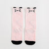 Knee High Printed Socks - Pnkblck Cat / To 1 Years Old