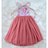 Kodie Floral Ruffle Sun Dress - Dress | Spring kids dress | Toddler Girls dress | Girls Tulle Dress | Pink dress | floral dress | girls tulle dresses