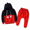 Minimalist Mickey Jogger 2 Pc Suit - Blackred / 3T