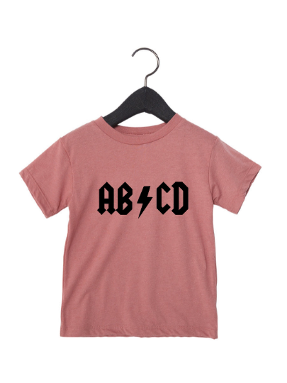 ABC Back to School Kids Graphic Tee Shirt ACDC First Day of school kid