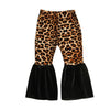 Kids Baby Girl Clothes Leopard&Plaids Flares Leggings Pants Trousers Outfit 1-6Y.