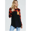 Red Plaid Long Sleeve With Pocket